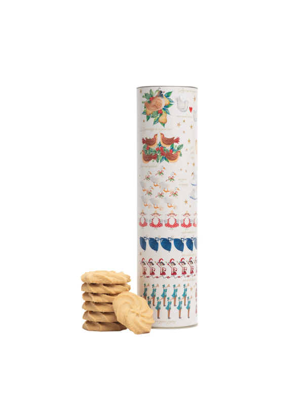 Farmhouse Biscuits 12 Days of Christmas Shortcake Whirl Tube 300g