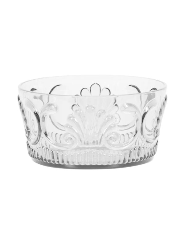 Flair Gifts Acrylic Scallop Salad Bowl Clear