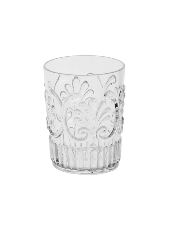 Flair Gifts Acrylic Scallop Tumbler Clear
