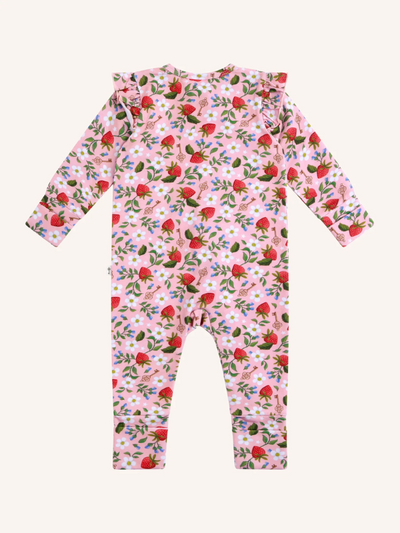 Fleur Harris Precious Frill Baby Coverall Hearts Floral