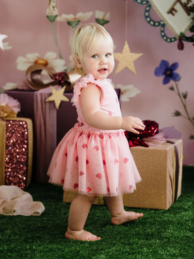 Fleur Harris Tutu Bodysuit Dress Hearts