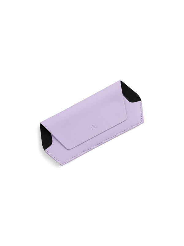 Fox and Leo Glasses Case Lilac (back)