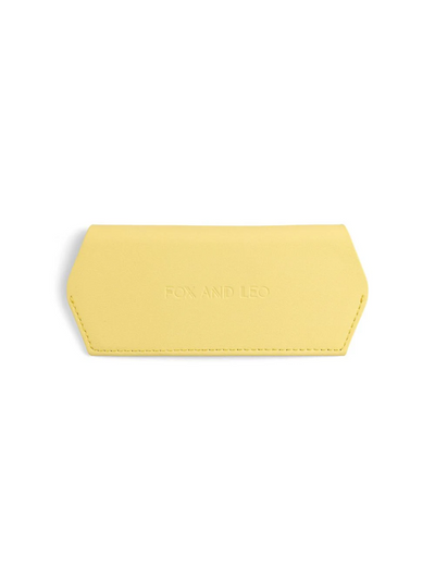 Fox and Leo Glasses Case Yellow