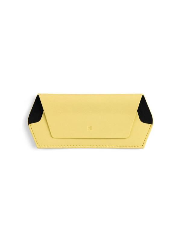 Fox and Leo Glasses Case Yellow