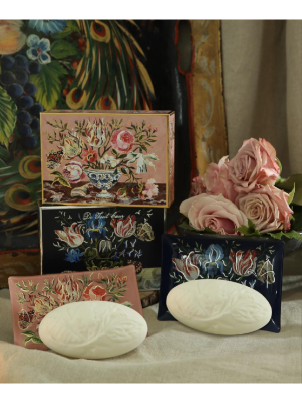 Fragonard Limited Edition De Tout Coeur Soap & Dish Set