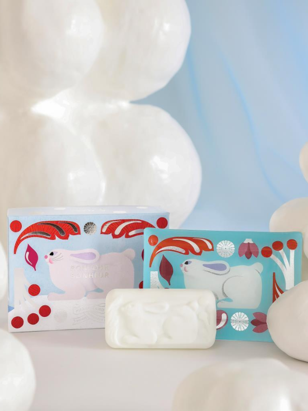 Fragonard Parfumeur Limited Edition Eau du Bonheur Soap & Dish Set