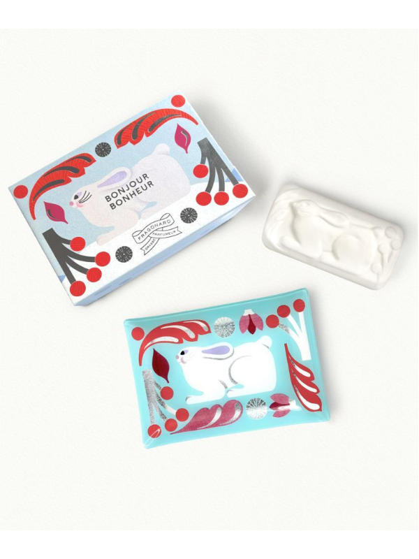 Fragonard Parfumeur Limited Edition Eau du Bonheur Soap & Dish Set