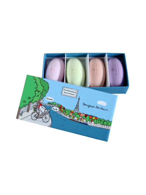 Fragonard Soledad Bonjour Bonheur Soap Gift Box 4x50g