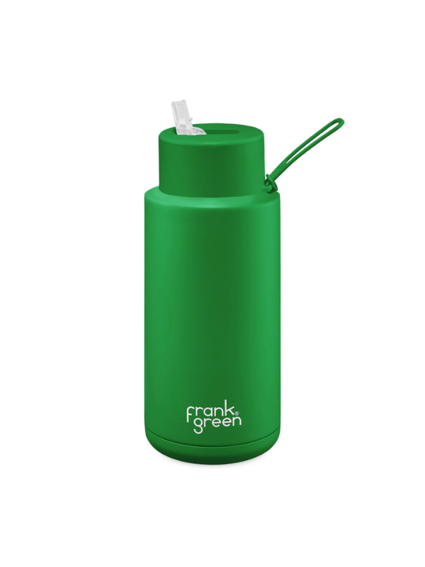 Frank Green Ceramic Reusable Bottle Evergreen 1L