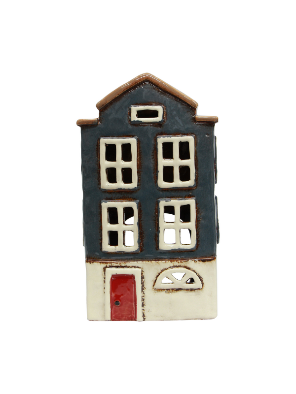 French Country Alsace Tea Light House Nordic Navy