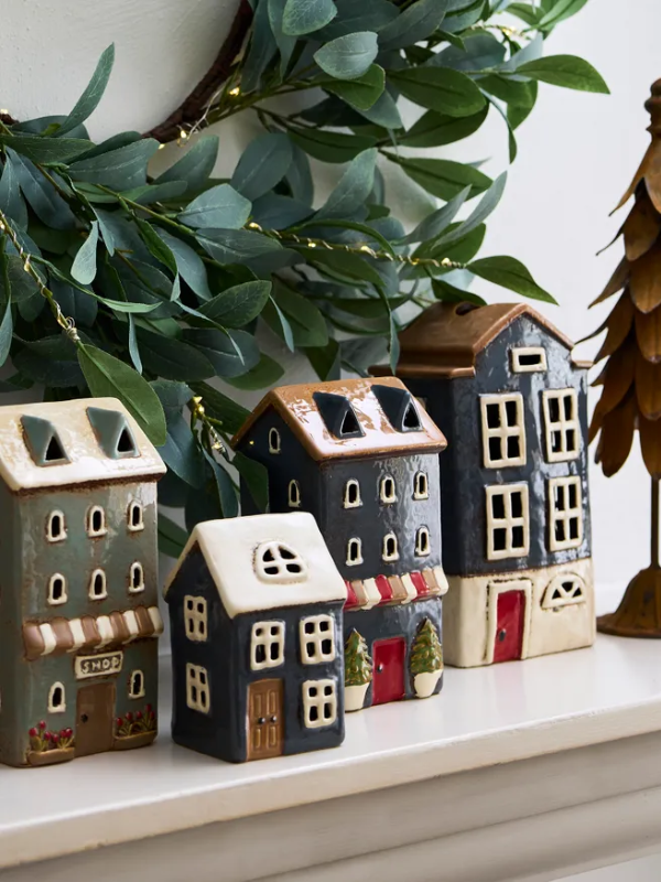 French Country Alsace Tea Light Shop Navy