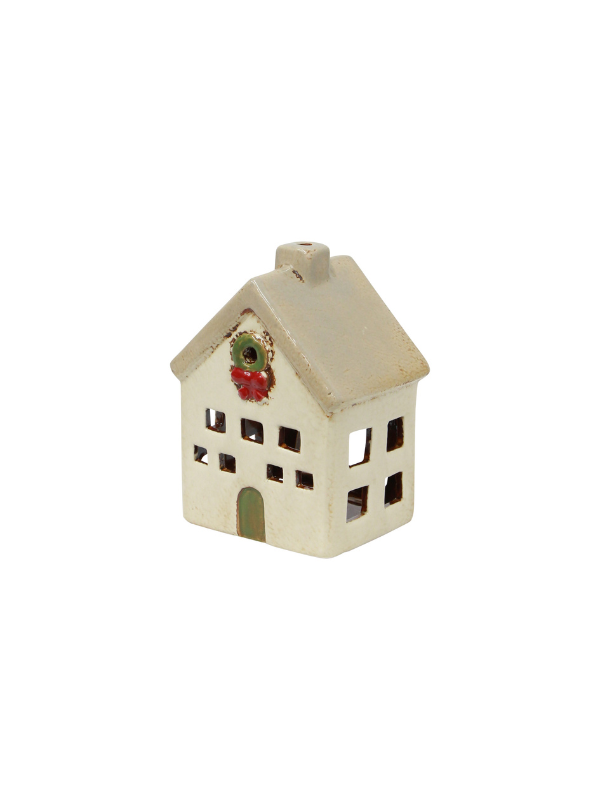 French Country Alsace Tea Light Villa Christmas Stone