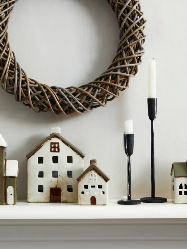 French Country Alsace Tea Light Villa Olive Green