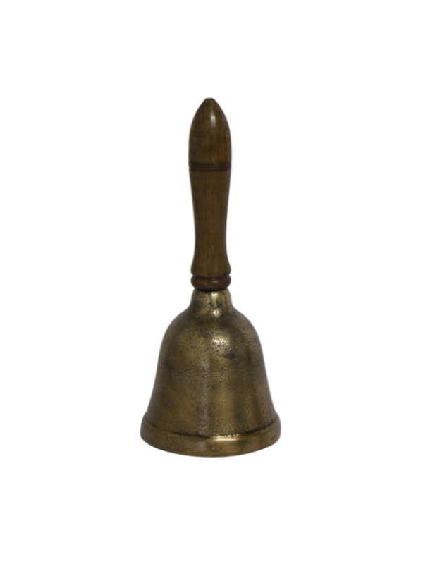 French Country Being Served Bell Large Bronze