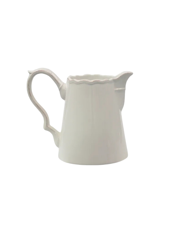 French Country Elise Pitcher White