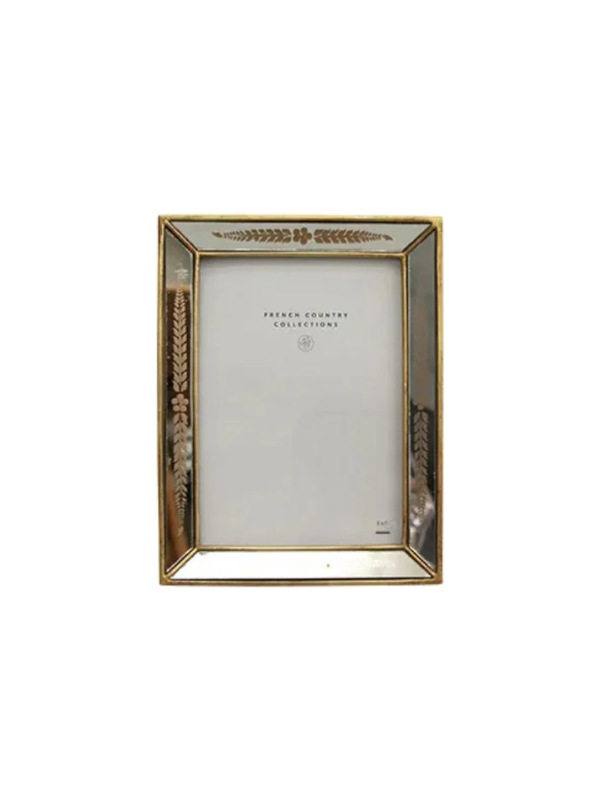 French Country Juliet Fleur Mirror Photo Frame 4x6"