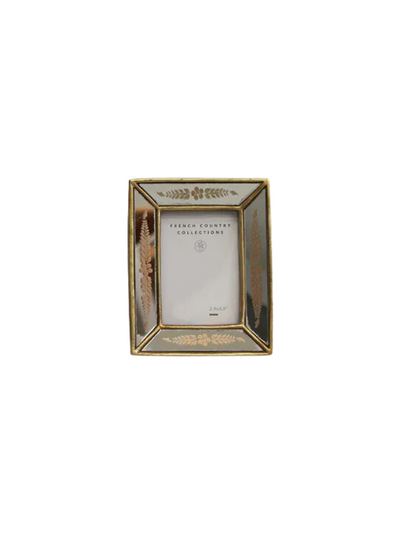 French Country Juliet Fleur Mirror Photo Frame 2.5x3.5"