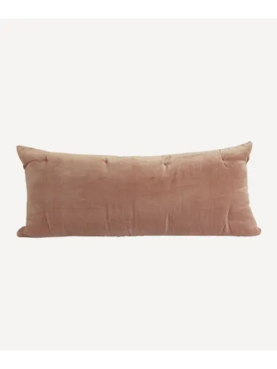 French Country Velvet Lodge Cushion Old Rose