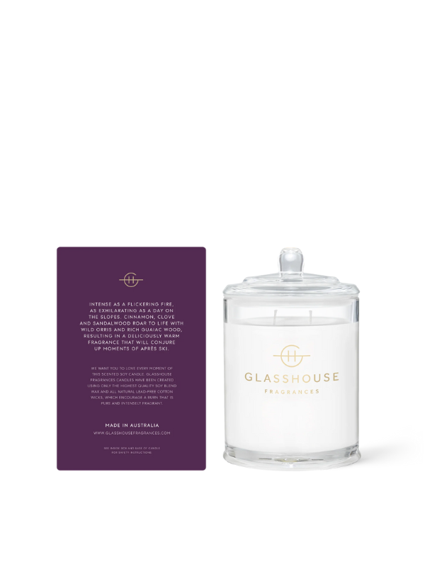 Glasshouse Fragrances Fireside in Queenstown Candle 380g