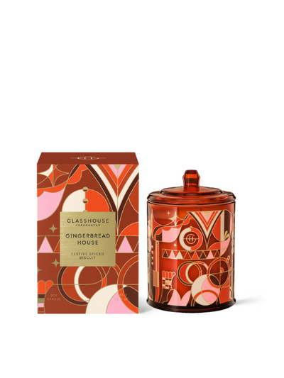 Glasshouse Fragrances Limited Edition Gingerbread House Candle 380g