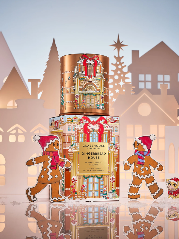 Glasshouse Fragrances Limited Edition Gingerbread House Candle 380g