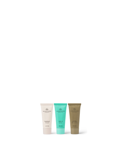 Glasshouse Fragrances Limited Edition Hand Cream Trio Gift Set