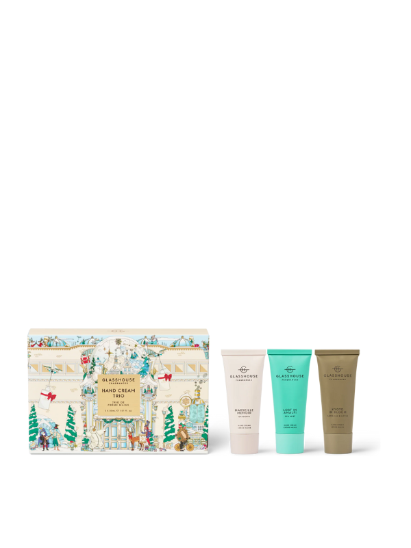 Glasshouse Fragrances Limited Edition Hand Cream Trio Gift Set