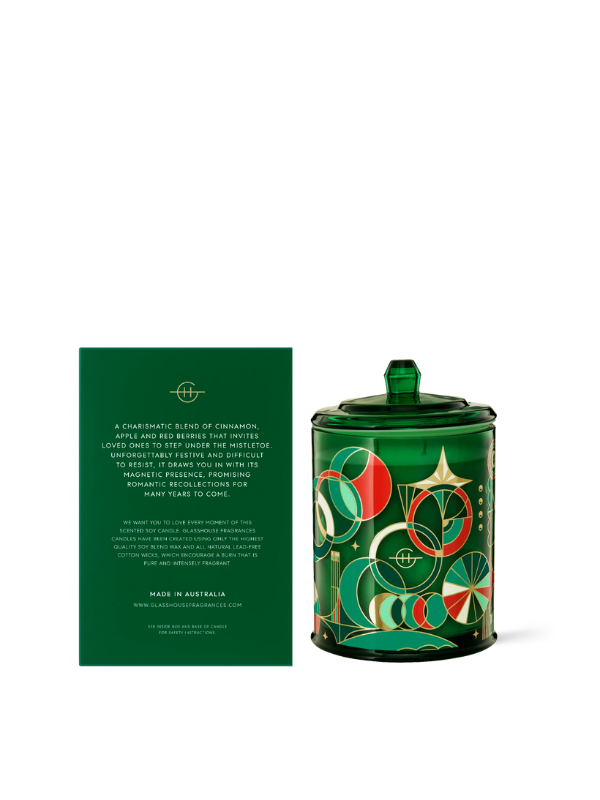 Glasshouse Fragrances Limited Edition Under the Mistletoe Candle 380g