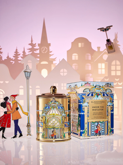 Glasshouse Fragrances Limited Edition Under the Mistletoe Candle 380g