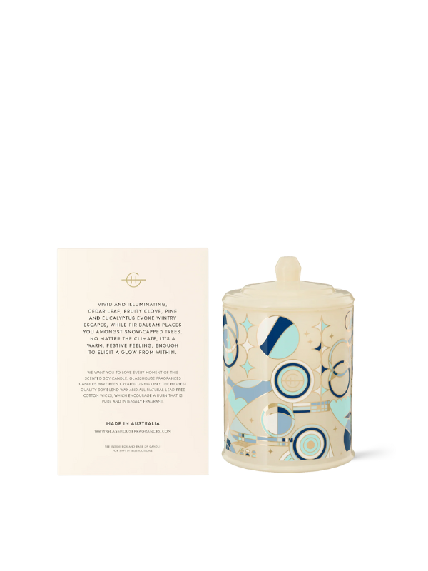 Glasshouse Fragrances Limited Edition White Christmas Candle 380g