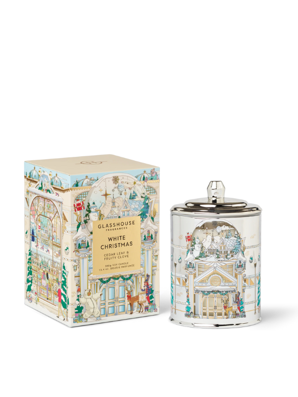 Glasshouse Fragrances Limited Edition White Christmas Candle 380g