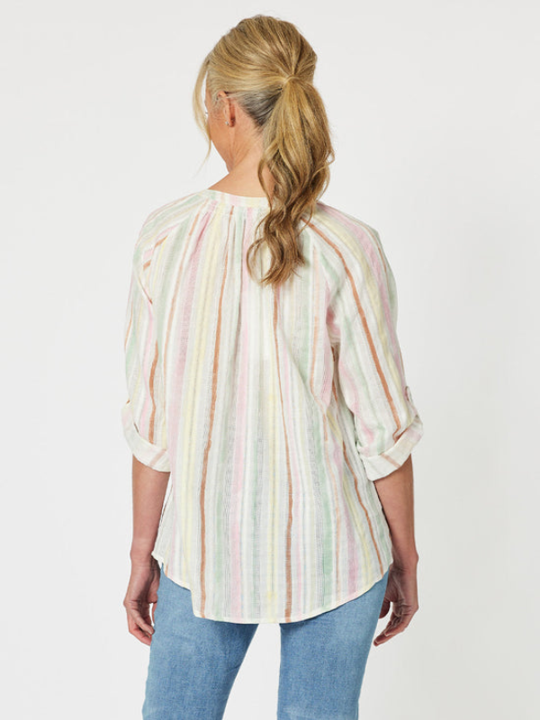 Gordon Smith Newport Stipe Cotton Top Multi Back