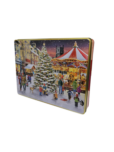 Grandma Wild's Christmas Market Scene Tin 600g