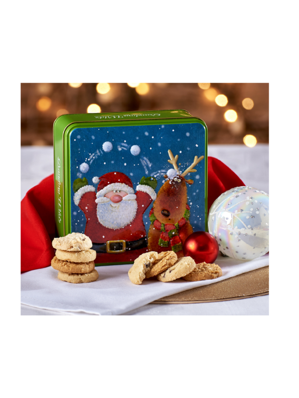 Grandma Wild's Jolly Santa & Reindeer Tin 160g