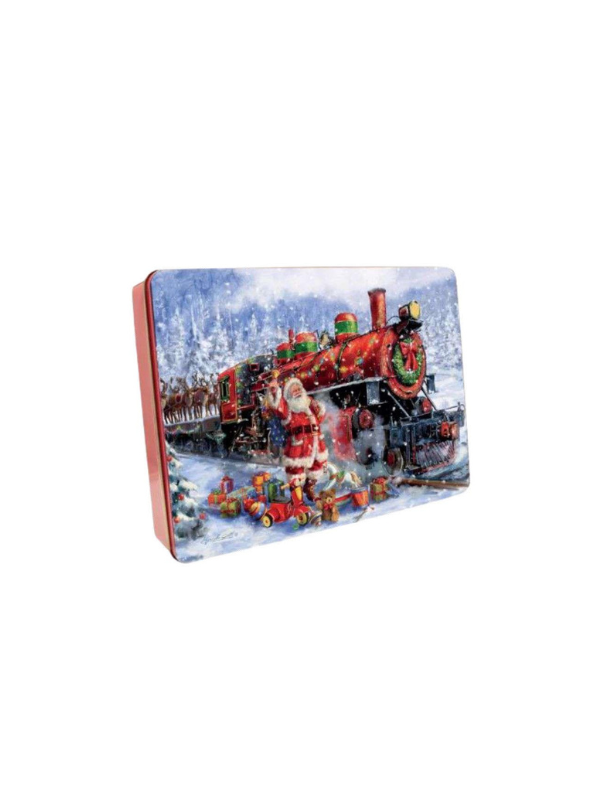 Grandma Wild's Santa With Train & Toys Assorted Biscuit Tin 400g