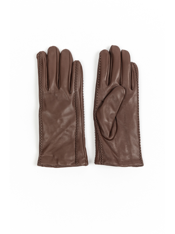 Holiday Trading Faulkner Gloves Chocolate Flat Lay