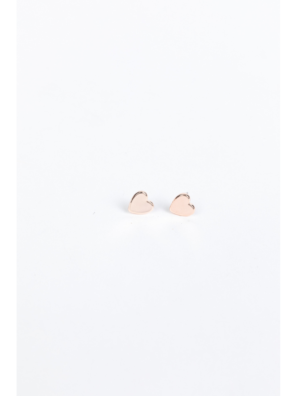 Holiday Life Heart You Studs Rose Gold