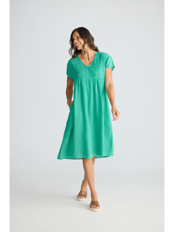 Holiday Trading Alfresco Dress Jade Green Side
