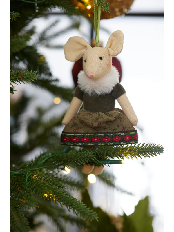 Holly & Ivy Gwendolyn Mouse Hanging Ornament