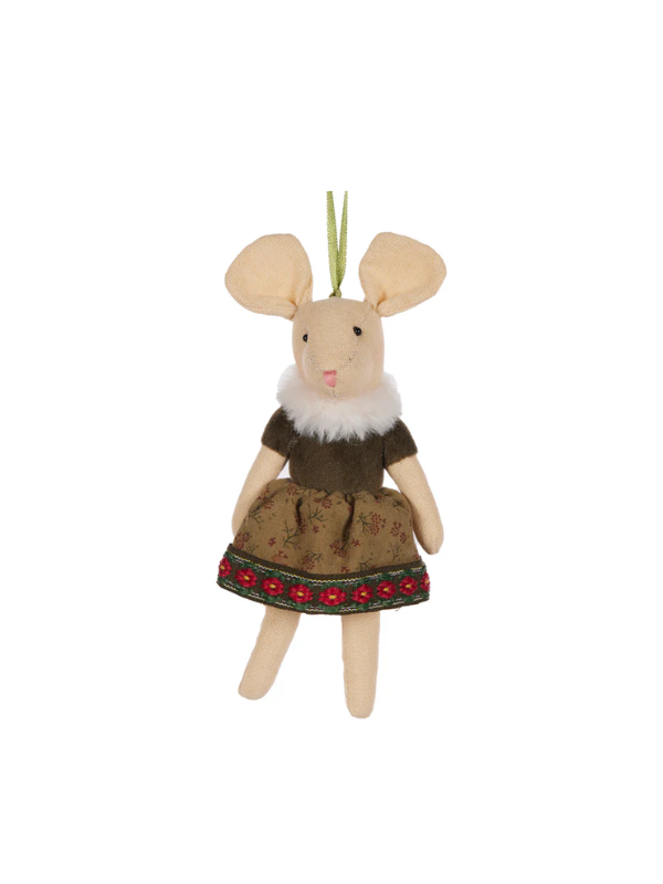 Holly & Ivy Gwendolyn Mouse Hanging Ornament