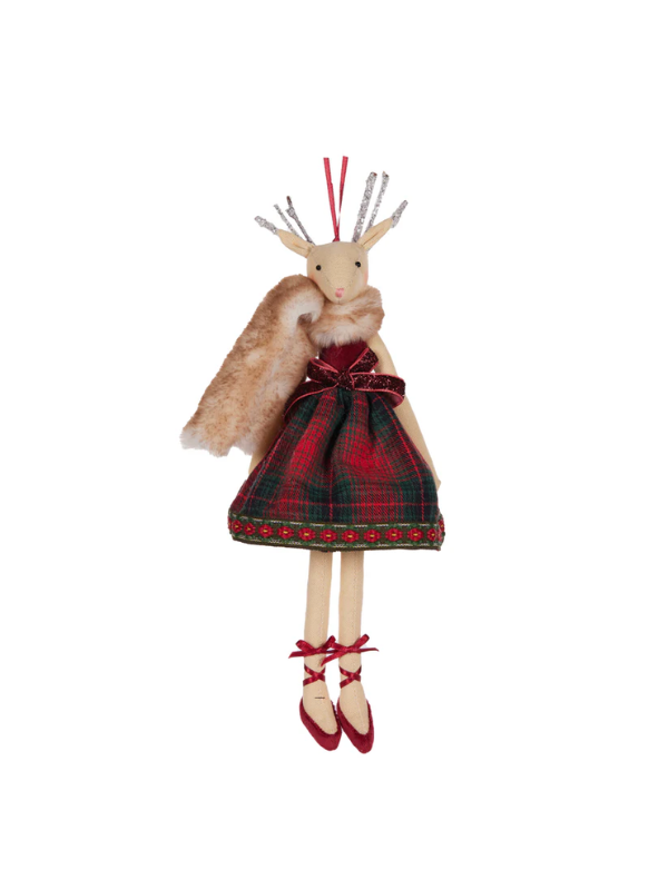 Holly & Ivy Regina Deer Hanging Ornament