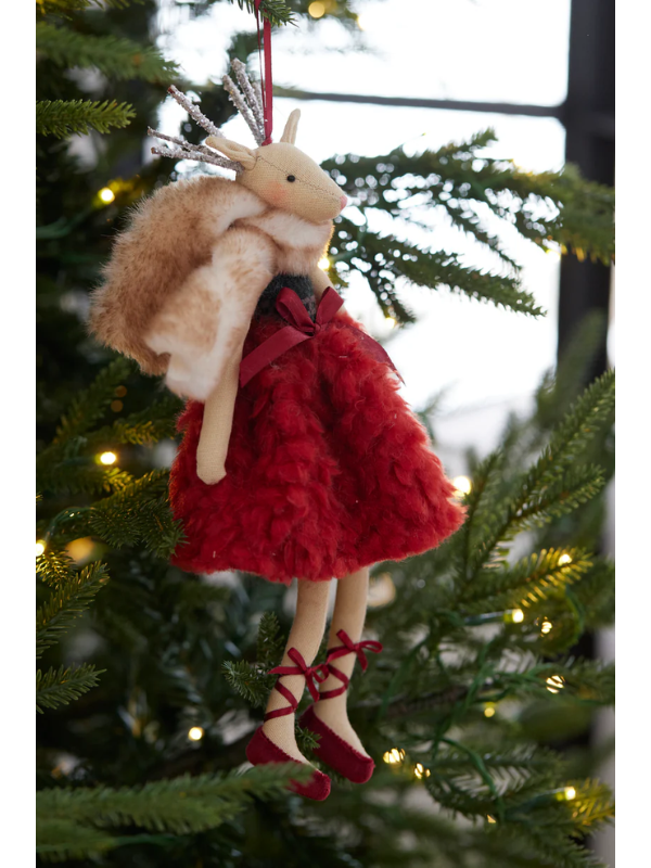 Holly & Ivy Rosalie Deer Hanging Ornament