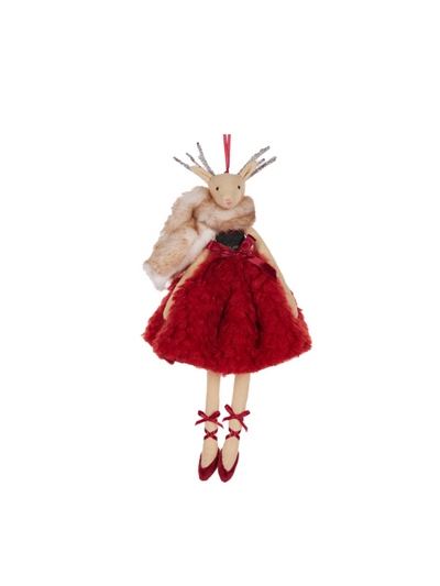 Holly & Ivy Rosalie Deer Hanging Ornament