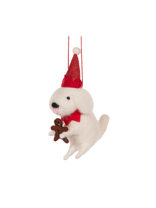 Holly & Ivy Shitzu with Cookie Hanging Ornament