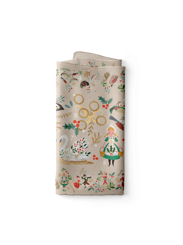 Holly & Ivy 12 Days of Christmas Table Runner