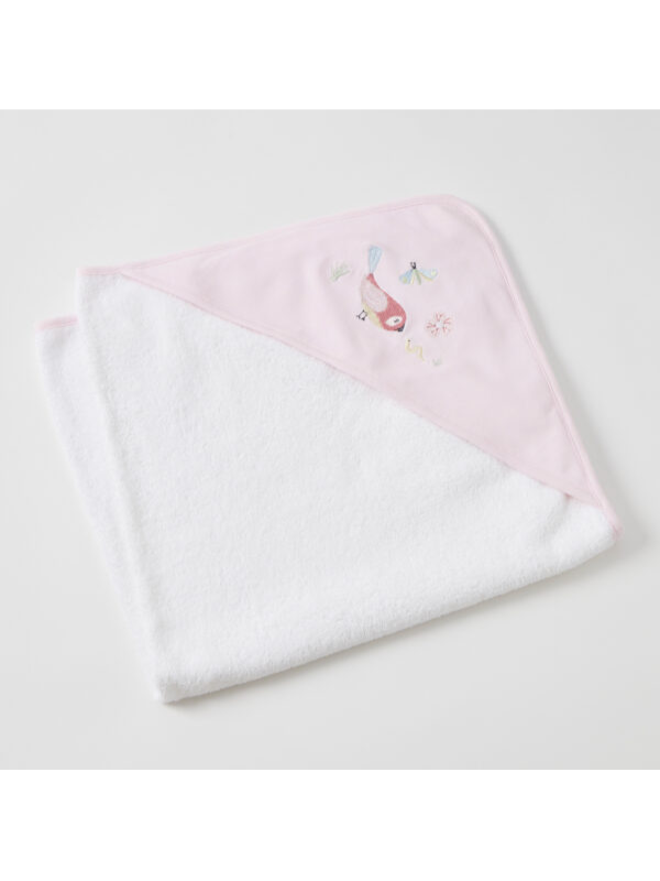 Jiggle & Giggle Birdie Embroidered Hooded Towel