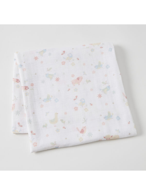 Jiggle & Giggle Birdie Muslin Wrap