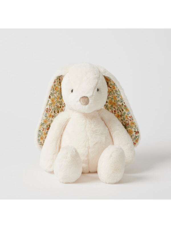 Jiggle & Giggle Floral Bunny Plush White