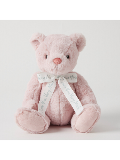 Jiggle & Giggle I Love You Very Much Bear Plush Pink