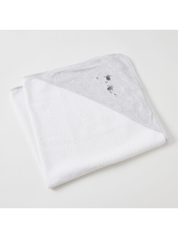 Jiggle & Giggle In the Meadow Embroidered Hooded Towel